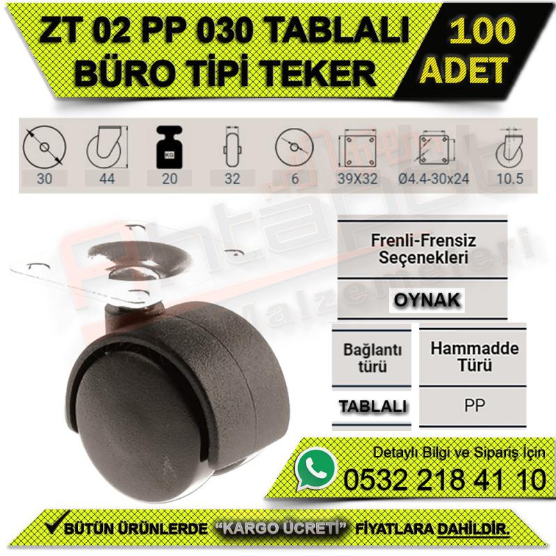 ZT 02 PP 030 TABLALI BÜRO TİPİ TEKER (100 ADET)